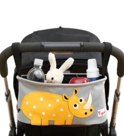 3 SproutsBarnevognstaske - 32x15x13 cm - Næsehorn