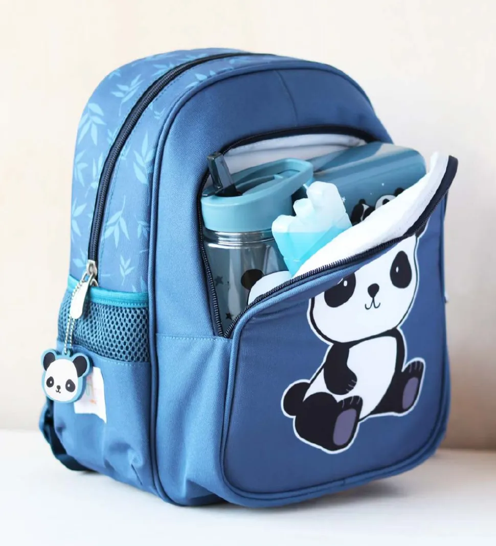 A Little Lovely Company Børnehavetaske m. Termolomme - Panda - B