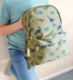 A Little Lovely Company Børnehavetaske - Dinosaur - Grøn