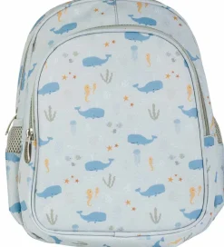 A Little Lovely Company Børnehavetaske m. Termolomme - Ocean - B