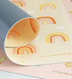 A Little Lovely Company Dækkeserviet - Vinyl - Rainbows