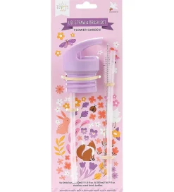 A Little Lovely Company Drikkedunksæt - Låg/Sugerør/Børste