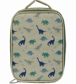 A Little Lovely Company Køletaske - Grøn m. Dinosaur