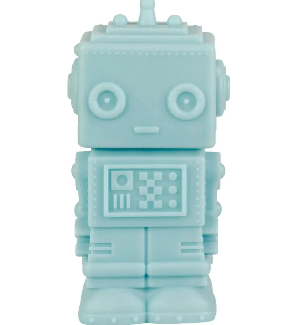 A Little Lovely Company Lampe - 14 cm - Robot - Smoky Blue
