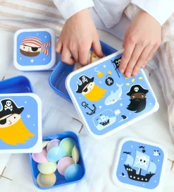 A Little Lovely Company Madkassesæt - 4 stk - Pirates