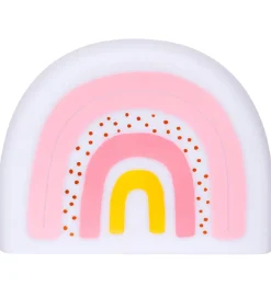 A Little Lovely Company Natlampe - 21 cm - Rainbow - Hvid/Rosa