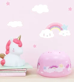 A Little Lovely Company Projektørlampe - 14x9 - Unicorn