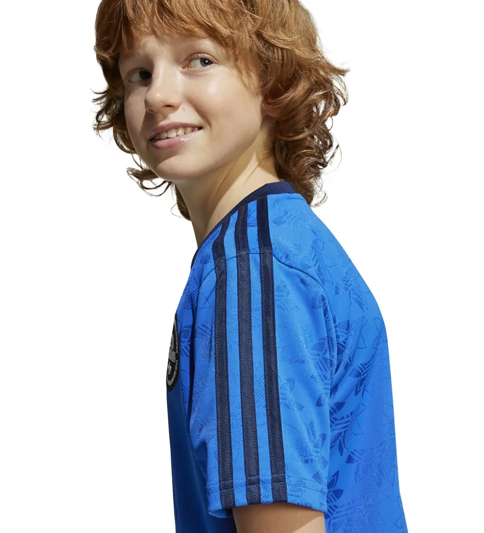 adidas Originals T-shirt - Blå m. Logoer