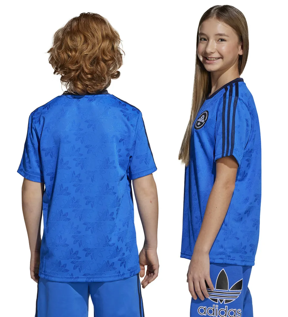 adidas Originals T-shirt - Blå m. Logoer