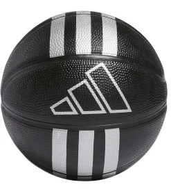 adidas Performance Basketbold - Str. 3 - Mini - Sort/Sølv