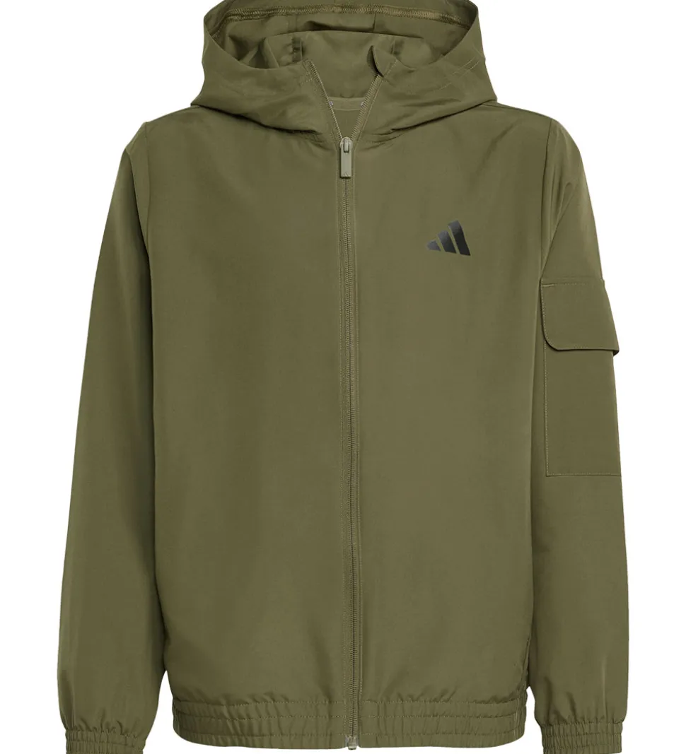 adidas Performance Træningssæt - Olive Strata/Hvid