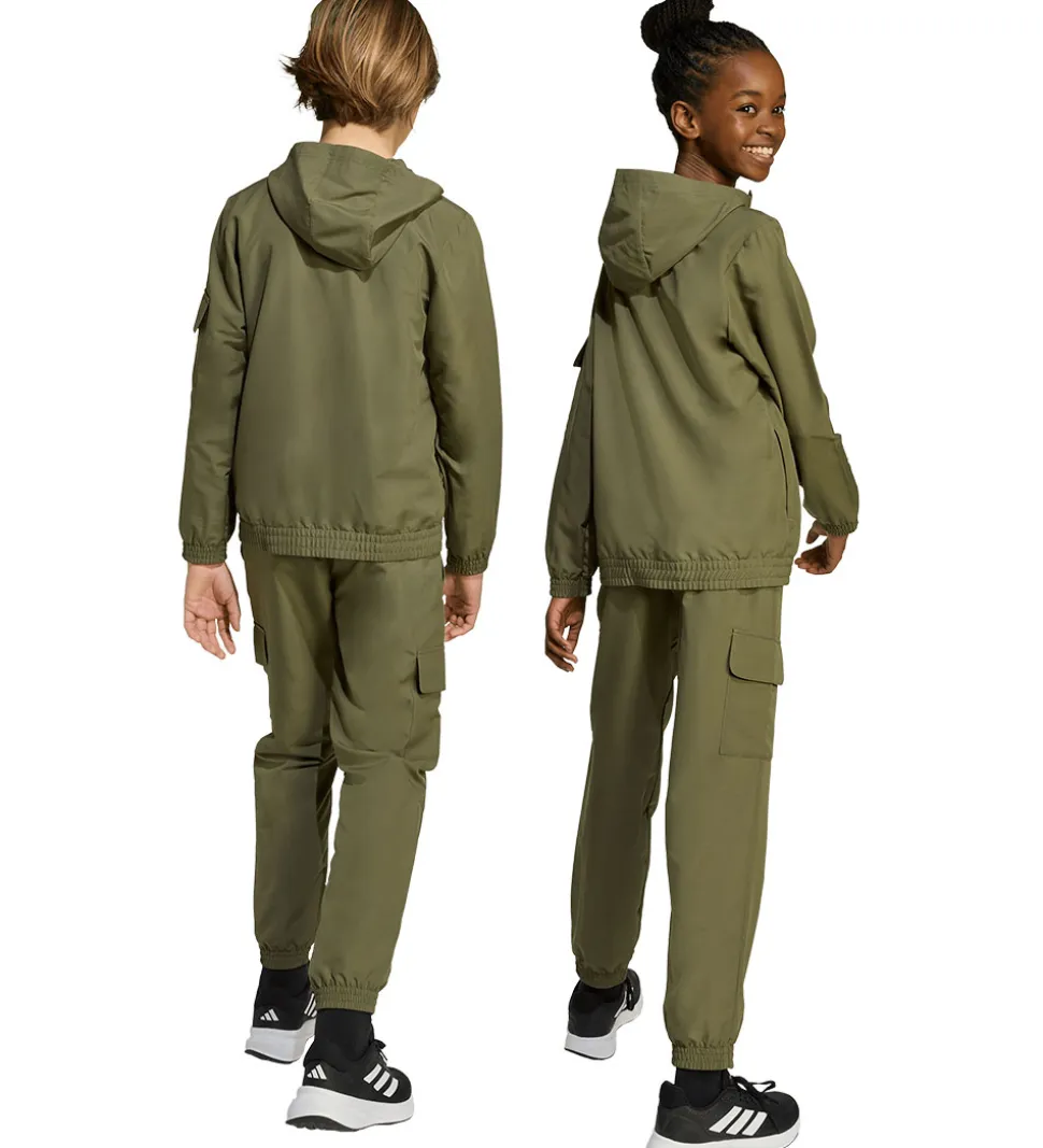 adidas Performance Træningssæt - Olive Strata/Hvid