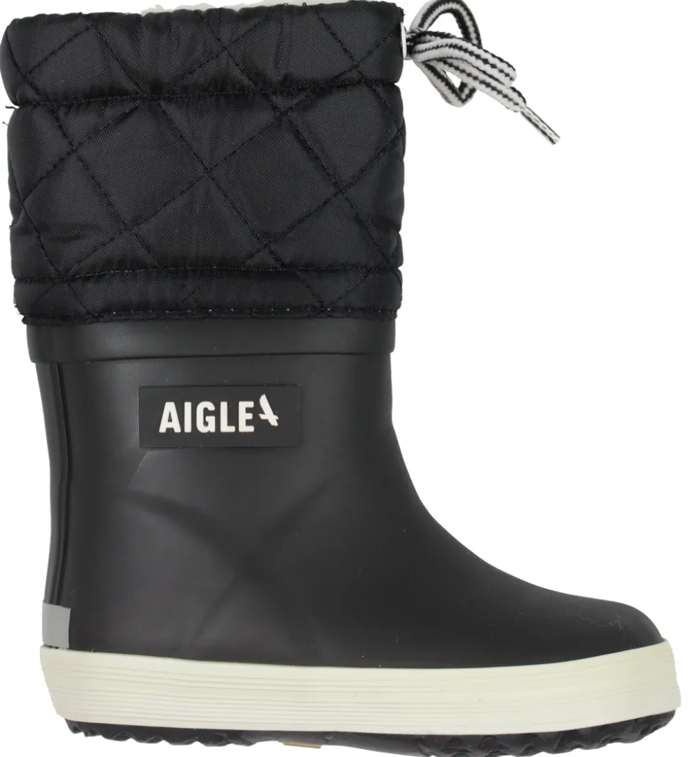 Aigle Termostøvler - Giboulee 2 - Sort m. Hvid