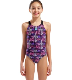 Arena Badedragt - Candies - Sort/Lilla