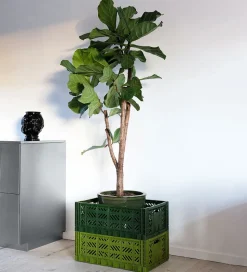 Aykasa Foldekasse - 60x40x22 cm - Maxi - Neon Green