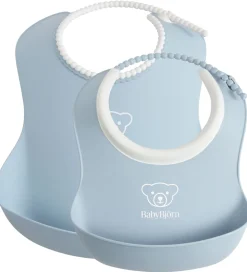 BabyBjörn Hagesmæk - 2-pak - Pastelblå