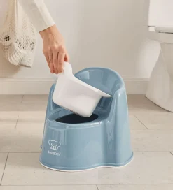 BabyBjörn Pottestol - Gråblå/Hvid