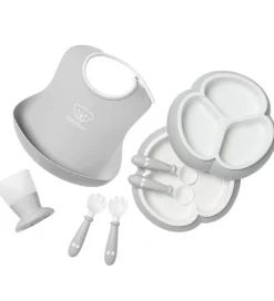 BabyBjörn Spisesæt - 8 Dele - Grå