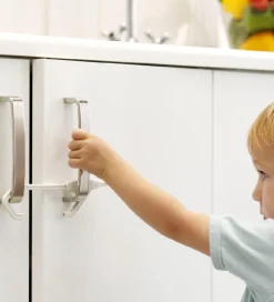 BabyDan Børnesikring - Skydelås - 2 stk. - Hvid