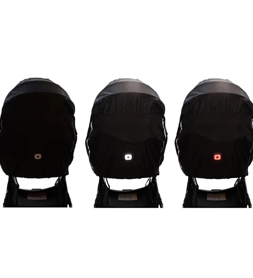 BabyDan Regnslag Til Barnevogn - LED - Sort