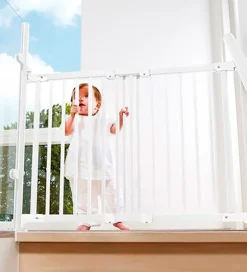 BabyDan Sikkerhedsgitter - Træ - Flexifit - Hvid