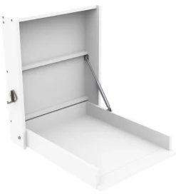 BabyDan Vægophængt Puslebord - 58x75x75 cm - Hvid