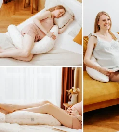 Babymoov Graviditets-/Ammepude - 2-i-1 - Petals Ecru