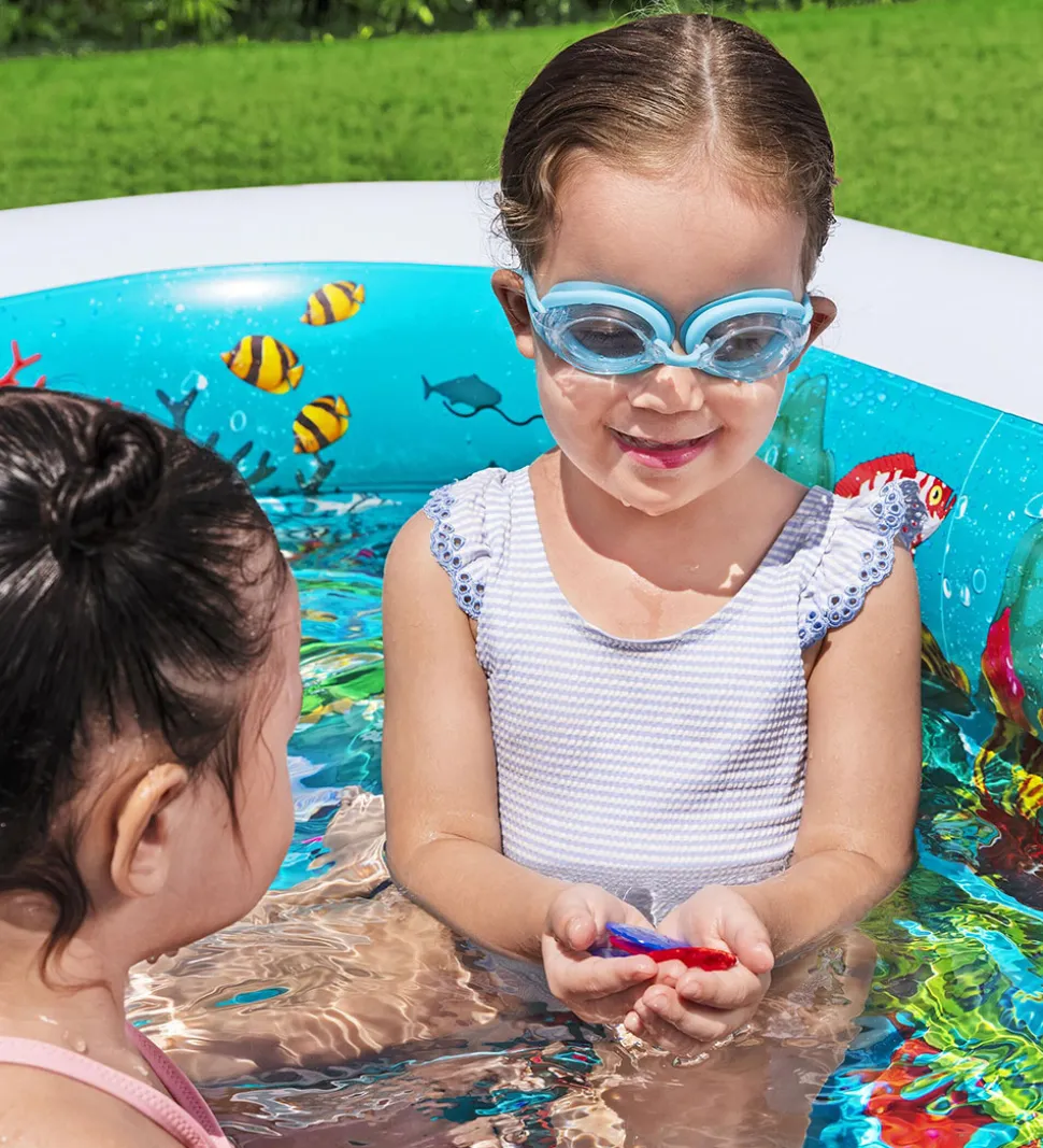 Bestway Badebassin m. Tilbehør - 262 x 175 cm - 3D Undersea Adve