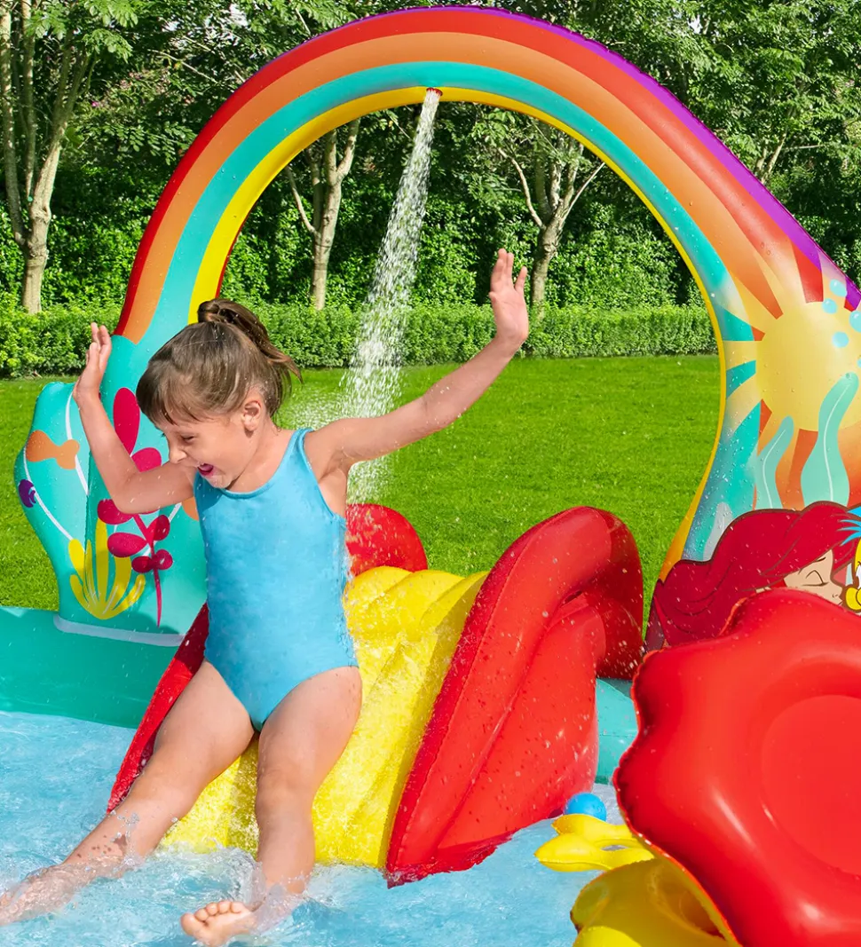 Bestway Legebassin - 221x193x117 cm - Disney - Den Lille Havfrue