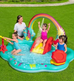 Bestway Legebassin - 221x193x117 cm - Disney - Den Lille Havfrue