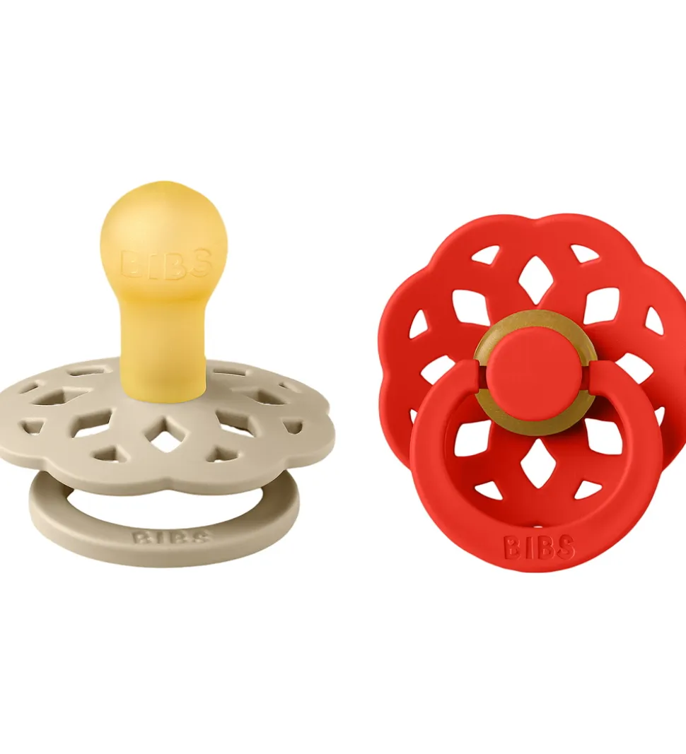 BIBS Boheme Natsutter - Str. 2 - 2-pak - Rund - Vanilla/Candy Ap