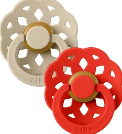BIBS Boheme Natsutter - Str. 2 - 2-pak - Rund - Vanilla/Candy Ap