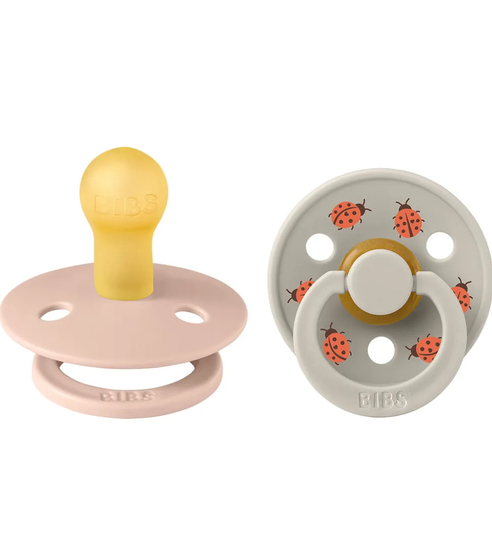 BIBS Colour Sutter - Str. 1 - 2-pak - Rund - Blush Mix