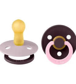 BIBS Colour Sutter - Str. 2 - 2-pak - Rund - Dusky Lilac Plum