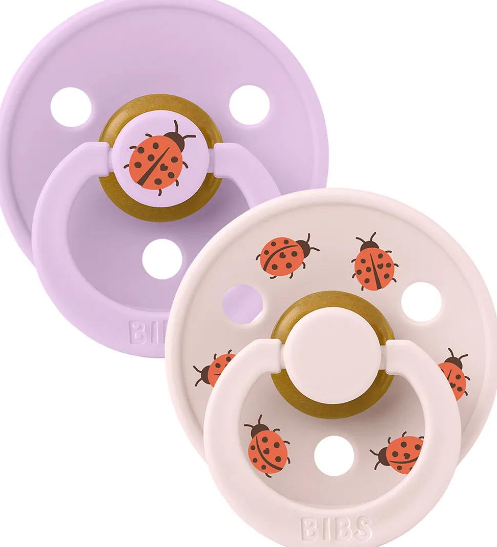 BIBS Colour Sutter - Str. 2 - 2-pak - Rund - Violet Sky Mix