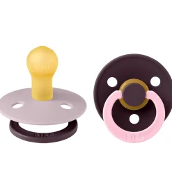 BIBS Colour Sutter - Str. 1 - 2-pak - Rund - Dusky Lilac Plum