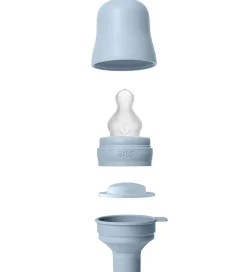 Bibs Sutteflaske - 270 ml - PP/Silikone - Baby Blue