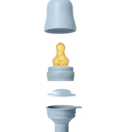 Bibs Sutteflaske - 270 ml - PP/Naturgummi - Baby Blue