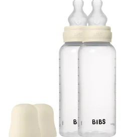 Bibs Sutteflaske - 2-pak - 270 ml - PP/Silikone - Ivory