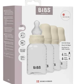 BIBS Sutteflasker - 4-pak - 150 ml - Silikone - Ivory