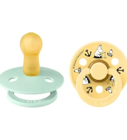 BIBS x Moomin Colour Sutter - Str. 2 - 2-pak - Nordic Mint Mix