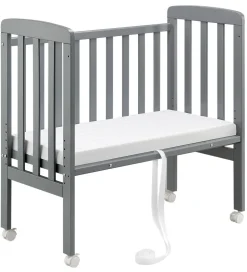 Bino Bedside Crib - By-My-Side - 90x46x88 cm - Grå