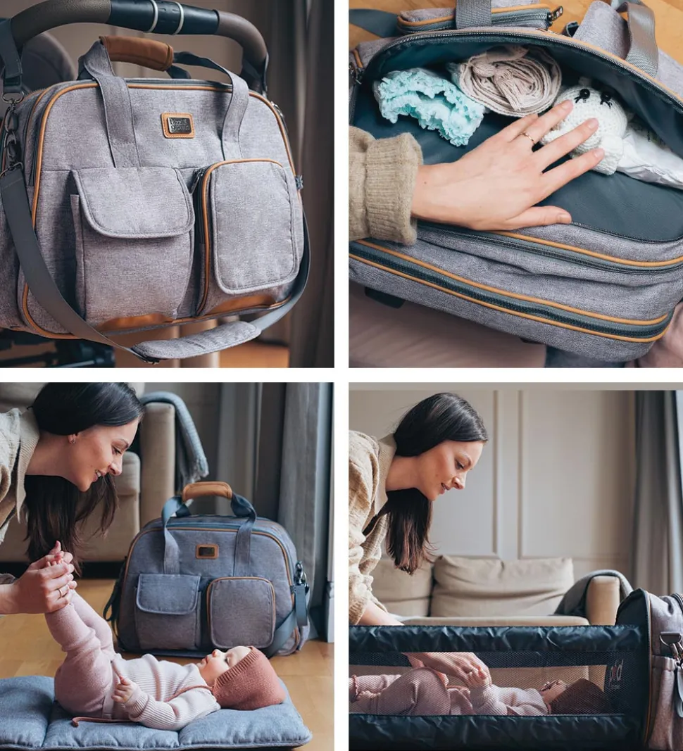 Bizzi Growin Pusletaske/Rejseseng - POD - Windsor Grey