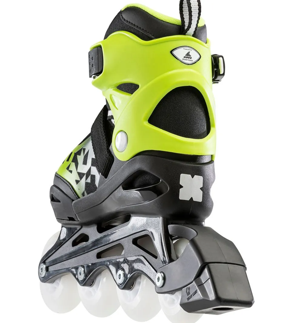 Bladerunner Rulleskøjter m. Lys - Phoenix Flash - Sort/Grøn