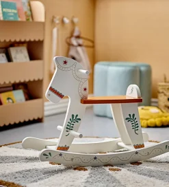 Bloomingville Mini Gyngehest - Ruddy - Hvid