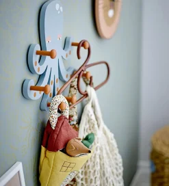 Bloomingville Mini Knagerække - Træ - Oswall - Blå