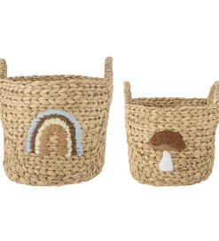 Bloomingville Mini Kurve - 2 stk. - Agnes - 32x32/26x26 cm - Nat