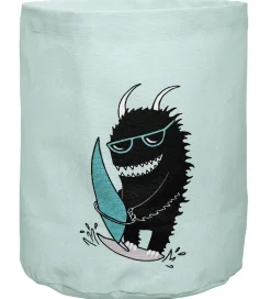Bloomingville Opbevaringspose - 35 cm - Mint m. Surfer Monster