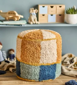 Bloomingville Puf - 40x35 cm - Kio - Blå