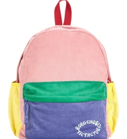 Bobo Choses Skoletaske - Fløjl - Color Block